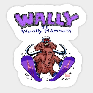 Wally the Woolly Mammoth Sticker